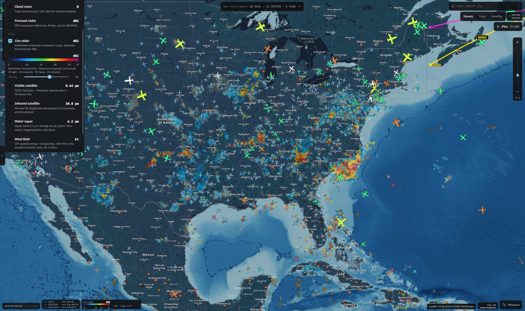 Live radar
